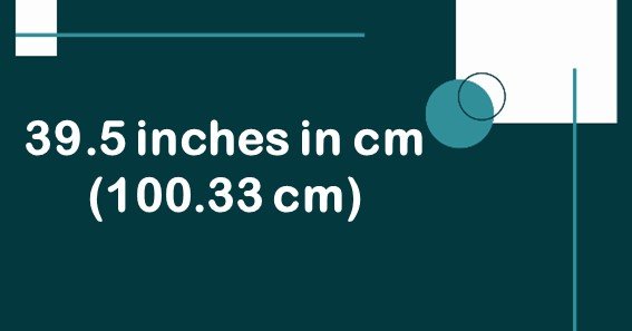 39.5 inches in cm (100.33 cm)