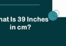 What Is 39 Inches in cm